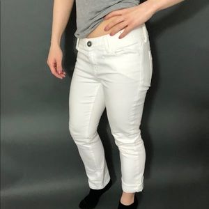 Banana republic white crop jeans